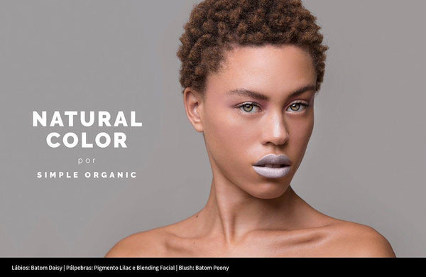Editorial Natural Color com produtos Simple Organic