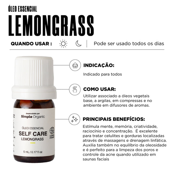 Self Care - Óleo Essencial de Lemongrass