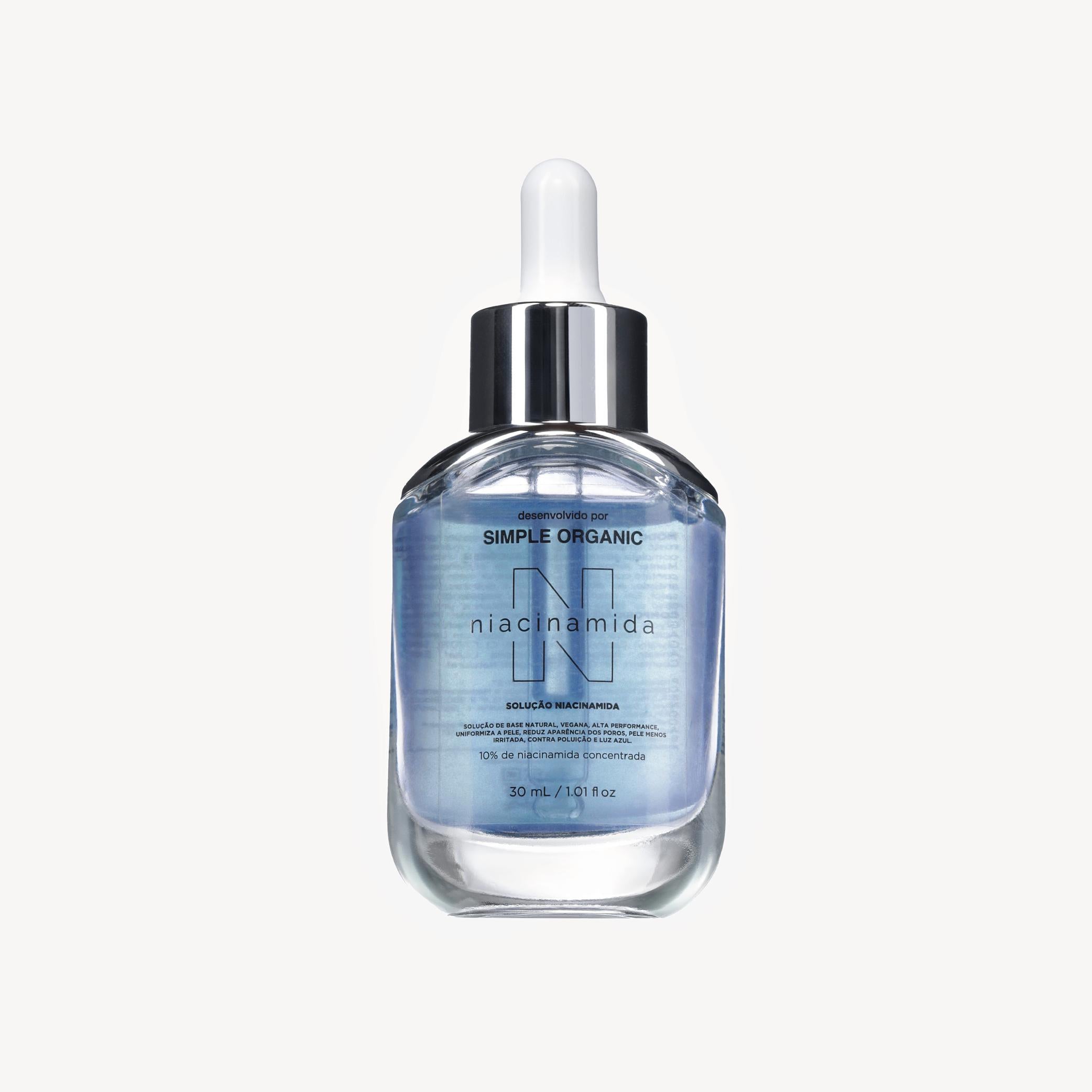 Dupla hidratação Niacinamida + Gaba