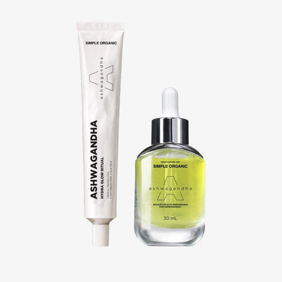 Kit Hydra Glow Ritual Ashwagandha + Solução Ashwagandha