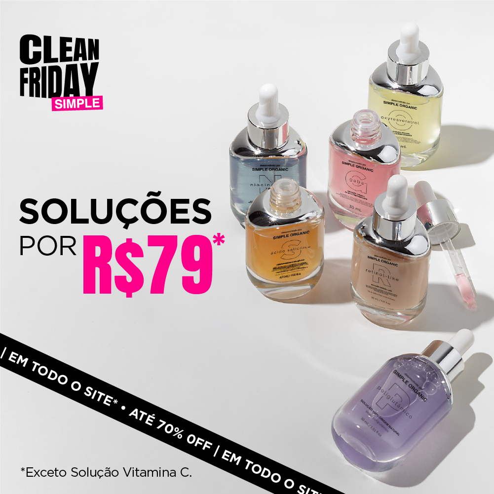 Skincare Simple Organic Soluções em promoção por R$79