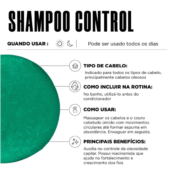 Shampoo Em Barra Control.
