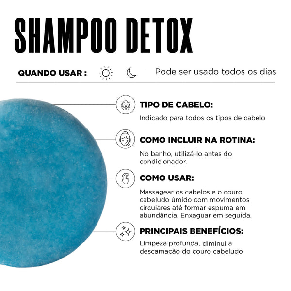Shampoo Em Barra Detox.