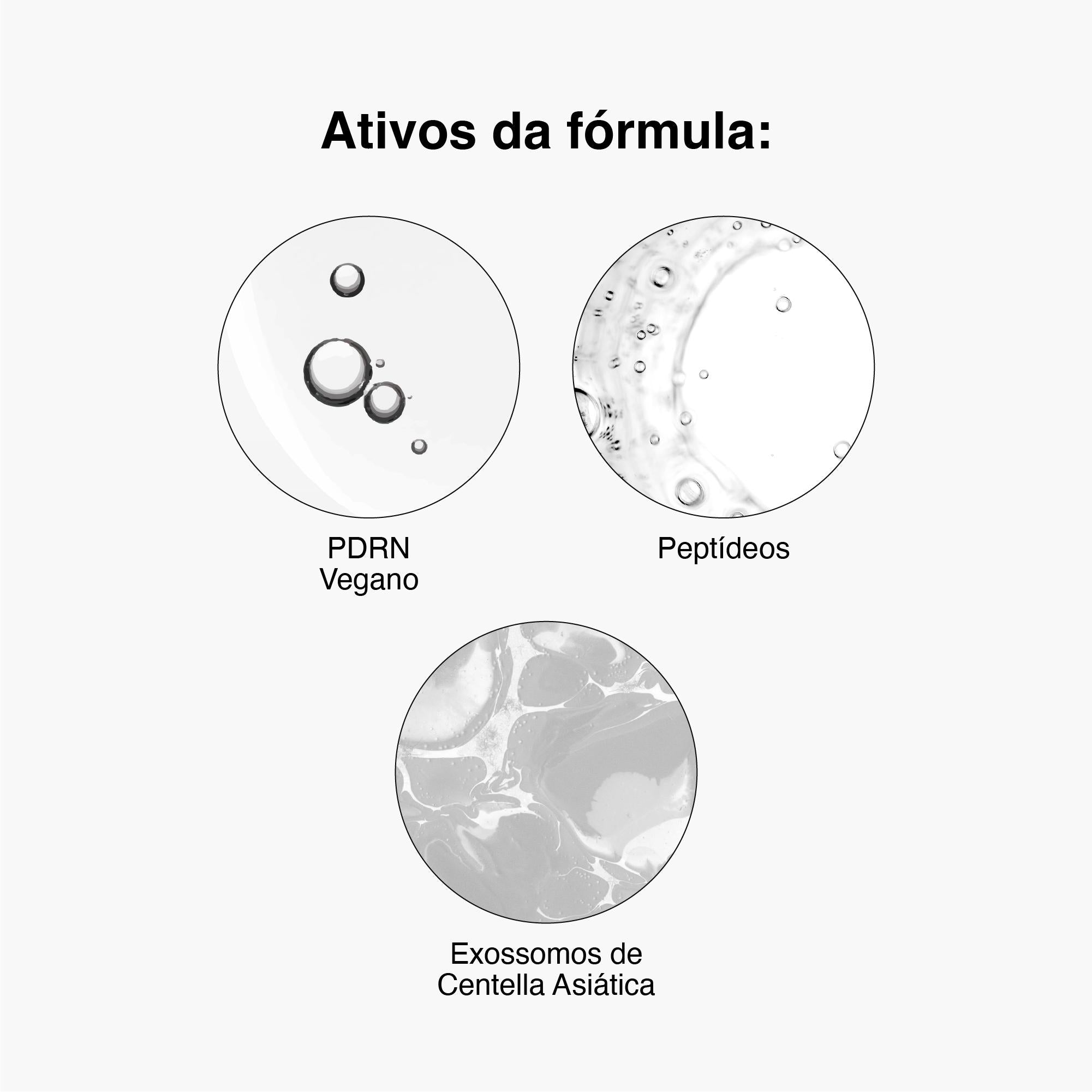 Solução Exossomos + PDRN + Peptídeos