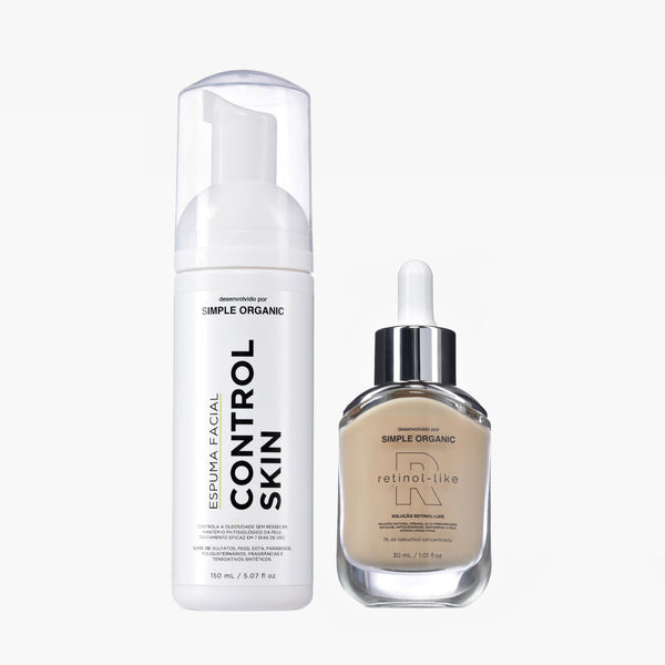 Solução Retinol-Like + Espuma Control Skin